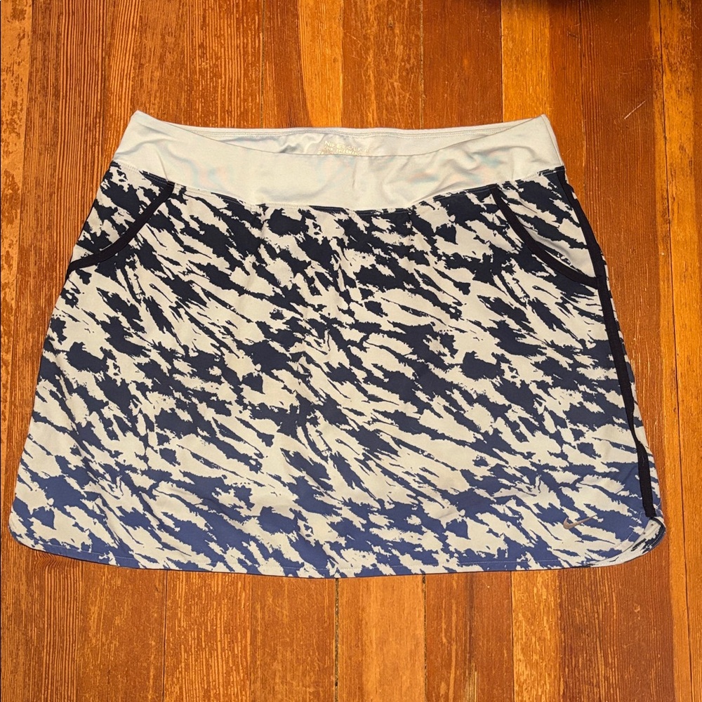 Nike Golf Tour Performance Blue Ombré Women's Sports Skirt Skort | Size Large